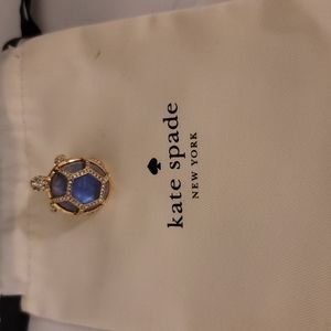 KATE SPADE “Paradise Found” Gold & Blue SEA TURTLE RING!